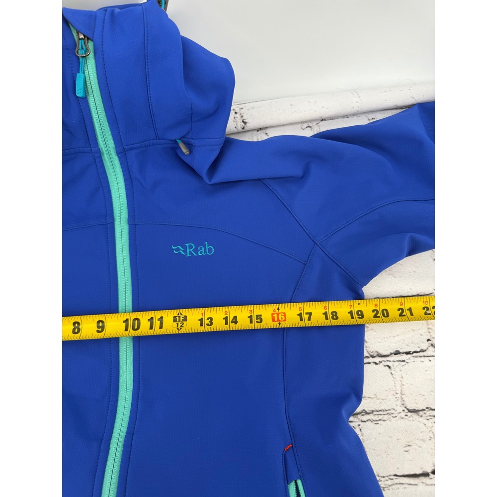 Rab Helios Jacket Women's M Blue‎ Hooded Softshell Lightweight Outdoor - Picture 9 of 11